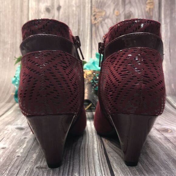 KAREN SCOTT Cahleb Wine Dress Booties 5M - Picture 6 of 13